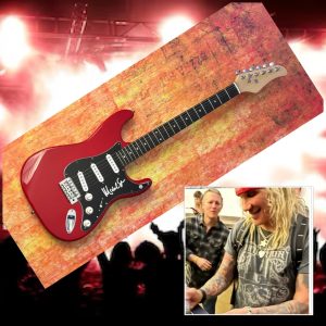 Chitarra Elettrica Firmata Da MICHAEL STARR Dei GFA Steel Panther Con PROVA COA