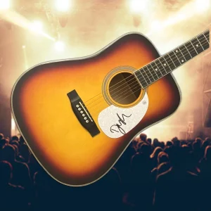 Chitarra Acustica Firmata 41" GFA Austin & Not At This Party Star * DASHA * COA