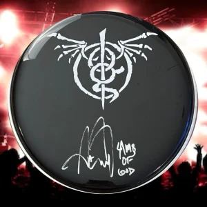GFA Lamb Of God Drummer Arte Cruz Signed New 10" Drumhead A4 COA
