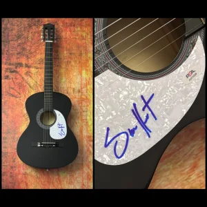 PSA Body Like A Back Road Sam Hunting Signed Acoustic Guitar COA