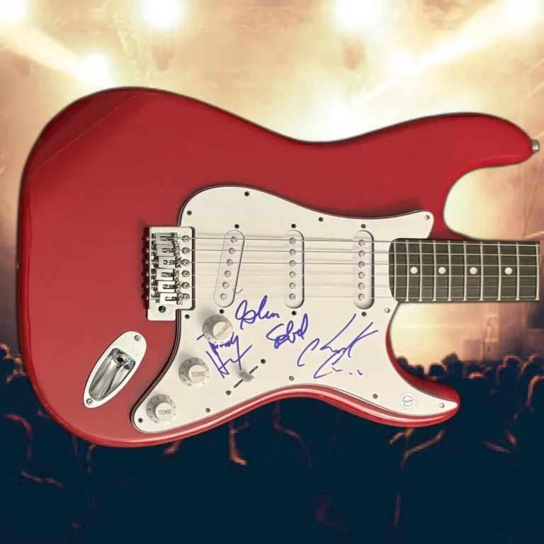 GFA Tommy, Glen & Chuck x3  * ALICE COOPER BAND * Signed Electric Guitar COA
