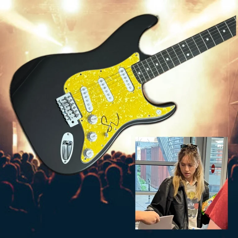 GFA Daisy Jones and the Six * SUKI WATERHOUSE * Signed Electric Guitar PROOF COA