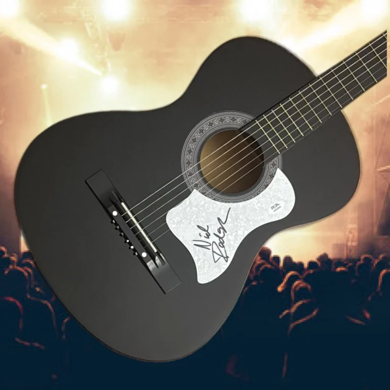 PSA  Chic Band Guitarist  * NILE RODGERS *  Signed Acoustic Guitar COA