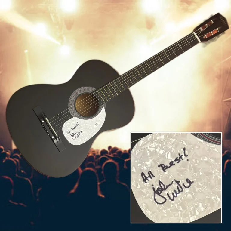 PSA  Fleetwood Mac Band Bassist  * JOHN McVIE * Signed Acoustic Guitar COA