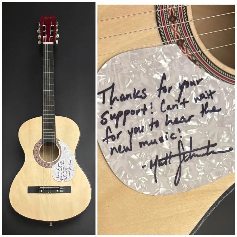 PSA  Vienna Country Singer  *  MATT SCHUSTER *  Signed Acoustic Guitar COA