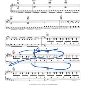 Pete Townshend Signed Pinball Wizard Sheet Music The Who Autograph Beckett