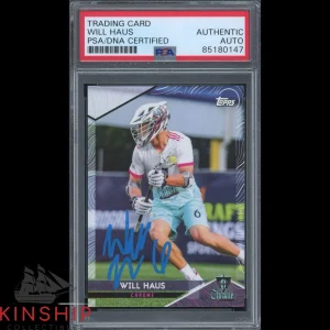 Will Haus signed Topps Trading Card PSA DNA Slab Lacrosse PLL Auto C2567