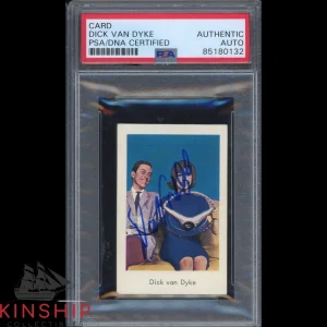 Dick Van Dyke signed 1965 Dutch Gum Card PSA DNA Slabbed Auto Rare C2510