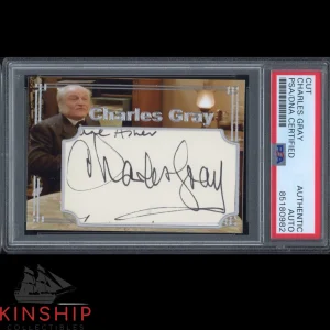 Charles Gray signed Custom Trading Card PSA DNA Slabbed Rare Actor Auto C2535