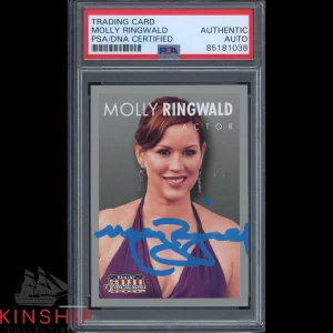 Molly Ringwald signed 2015 Panini Americana Trading Card PSA DNA Slab Auto C2663