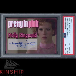 Molly Ringwald signed Custom Trading Card PSA DNA Slab Pretty In Pink Auto C2665
