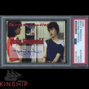 Molly Ringwald signed Custom Trading Card PSADNA Slab Sixteen Candles Auto C2670
