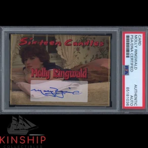 Molly Ringwald signed Custom Trading Card PSADNA Slab Sixteen Candles Auto C2671
