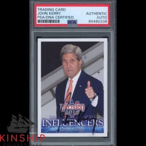 John Kerry signed 2016 Influencers Card PSA DNA Slabbed Auto C2678