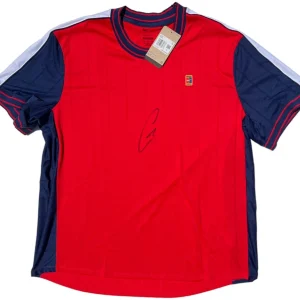 CARLOS ALCARAZ SIGNED NIKE TENNIS SHIRT CREW COURT FRENCH US OPEN WIMBLEDON JSA