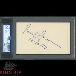 Paul Simon signed 3x5 Index Card PSA DNA Slabbed Vintage Music Auto C3994
