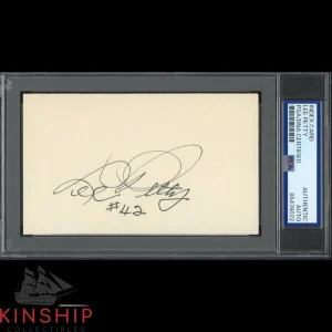 Lee Petty signed 3x5 Index Card PSA DNA Slabbed NASCAR Richard's Dad Auto C4002