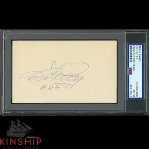 Lee Petty signed 3x5 Index Card PSA DNA Slabbed NASCAR Richard's Dad Auto C4001