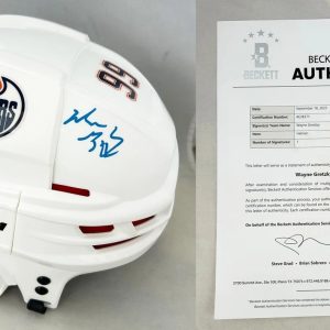 Wayne Gretzky Signed Full Size Helmet Edmonton Oilers Beckett BAS 1 COA
