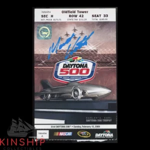 Matt Kenseth signed 2009 Daytona 500 Ticket JSA COA Rare NASCAR Auto Z2347