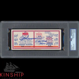 Andre Dawson signed 1981 All Star Game Ticket PSA DNA Slab HOF Baseball C5254