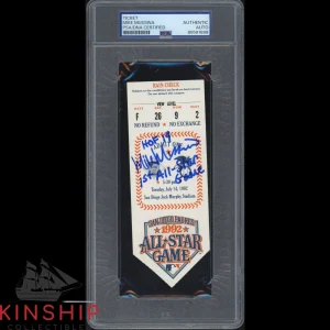 Mike Mussina signed 1992 All Star Game Ticket PSA DNA Slab HOF Baseball C5256