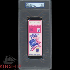 Mike Schmidt signed 1980 World Series Ticket PSA DNA Slab Phillies Auto C5261