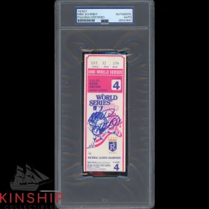 Mike Schmidt signed 1980 World Series Ticket PSA DNA Slab Phillies Auto C5263
