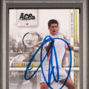 Novak Djokovic Signed 2007 ACE Authentic Straight Sets RC PSA Auto 10