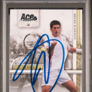 2007 Ace Authentic Novak Djokovic Straight Sets #16 Rookie PSA Authentic Auto 9