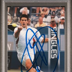 2007 Ace Authentic Straight Set Singles Novak Djokovic Signed SI-16 PSA Auto 10