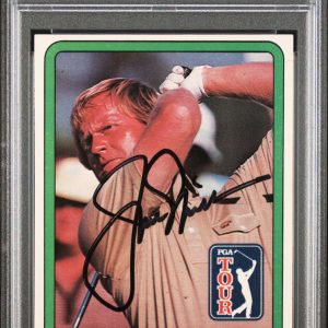Jack Nicklaus Signed 1981 Donruss Rookie Card PSA Slabbed Golf Legend
