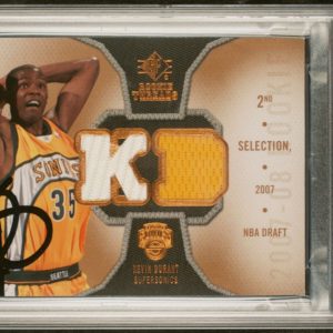 Kevin Durant Signed 2007 Upper Deck SP Rookie Threads RPA Psa/Dna RC Auto