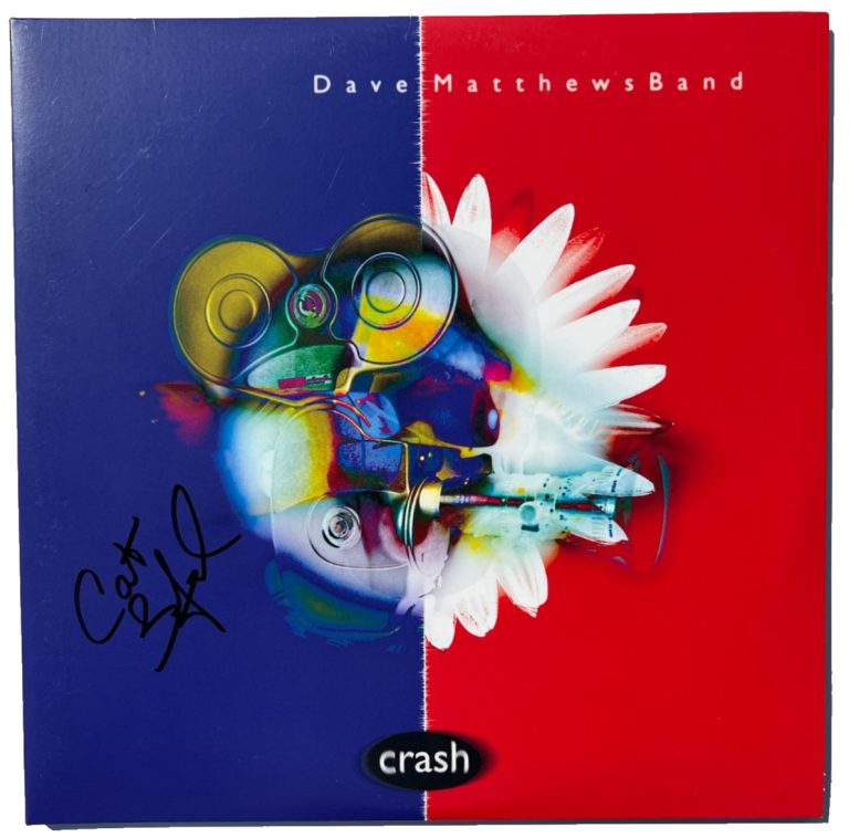 CARTER BEAUFORD SIGNED CRASH VINYL ALBUM LP DAVE MATTHEWS BAND DMB JSA