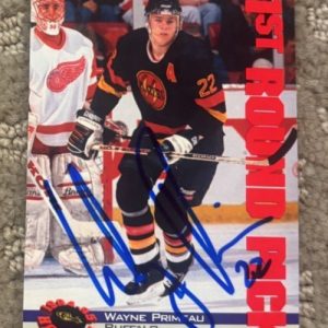 Wayne Primeau Signed Autographed 1994-95 Classic 1st Round Pick Card #15 SABRES