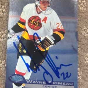 Wayne Primeau signed autographed 1995 Classic Images Wayne Primeau #47 Rookie RC