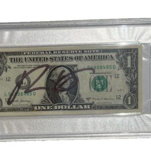 RON DESANTIS SIGNED $1 BILL MONEY CURRENCY FLORIDA GOVERNOR PSA