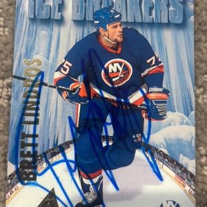 1994 Pinnacle #478 Brett Lindros signed autographed card New York Islanders