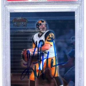 KURT WARNER SIGNED 1999 BOWMAN BEST ROOKIE CARD #110 RC PSA AUTO 10