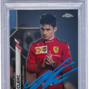 CHARLES LECLERC PSA/DNA SIGNED 2020 TOPPS CHROME F1 #4 ROOKIE CARD RC AUTOGRAPH