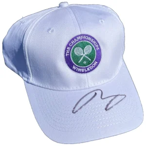 ANDY MURRAY SIGNED WIMBLEDON TENNIS HAT CAP FRENCH US OPEN AUSTRALIAN JSA COA