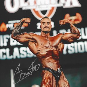CHRIS BUMSTEAD SIGNED AUTOGRAPH 8X10 PHOTO BODYBUILDING MR O OLYMPIA CBUM JSA #4