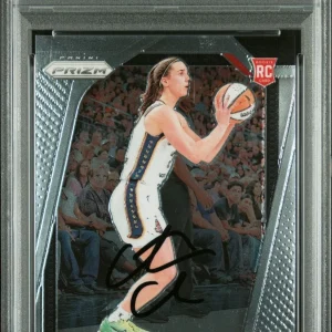 CAITLIN CLARK SIGNED 2024 PANINI PRIZM WNBA #22 ROOKIE CARD FEVER RC PSA AUTO 10