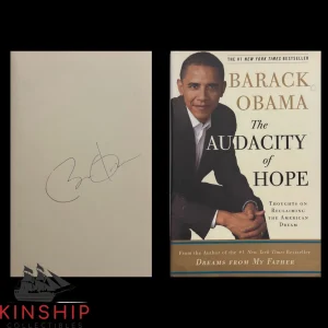 President Barack Obama signed 1st Edition Audacity of Hope Book JSA LOA E341