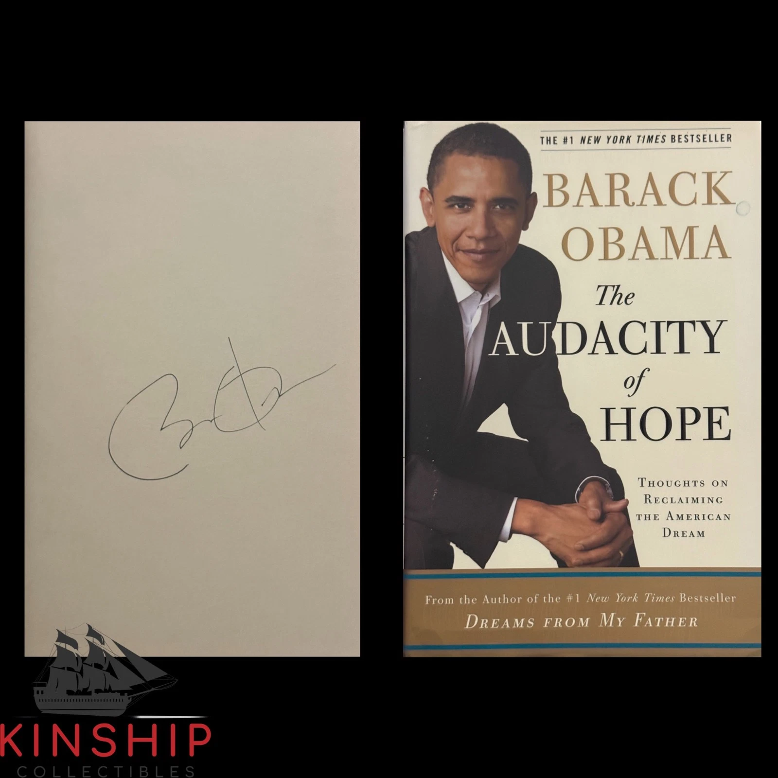 President Barack Obama signed 1st Edition Audacity of Hope Book JSA LOA ...