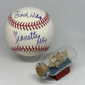 Jeanette Lee signed Rawlings OML Baseball JSA COA Billiards Pool Inscribed A4168