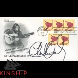Charlie Daniels signed First Day Cover Cachet JSA COA Country Music Auto Z2386