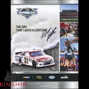 Matt Kenseth signed 2012 Daytona 500 Program JSA COA Rare NASCAR Auto E345