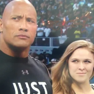 Ronda Rousey signed autographed 8x10 Photo Rock Dwayne Johnson