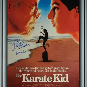 Ralph Macchio Signed 24x36 "Danielsan" The Karate Kid Framed Poster Exact Proof